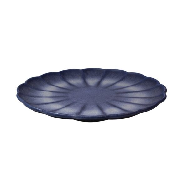Flower Plate 28cm - Blue