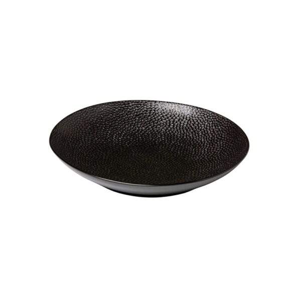 Honeycomb Coupe Plate 25.5cm - Black