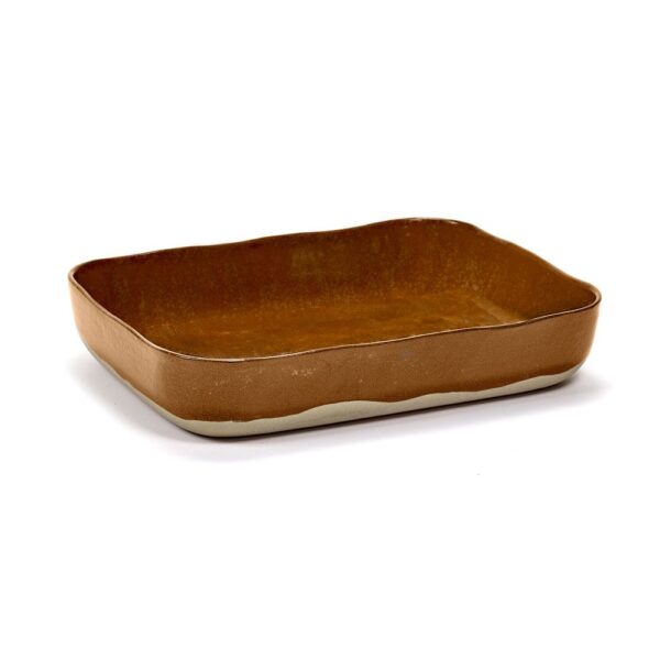 Merci Oven Dish 30.1x22.3cm - Ocre/Brown