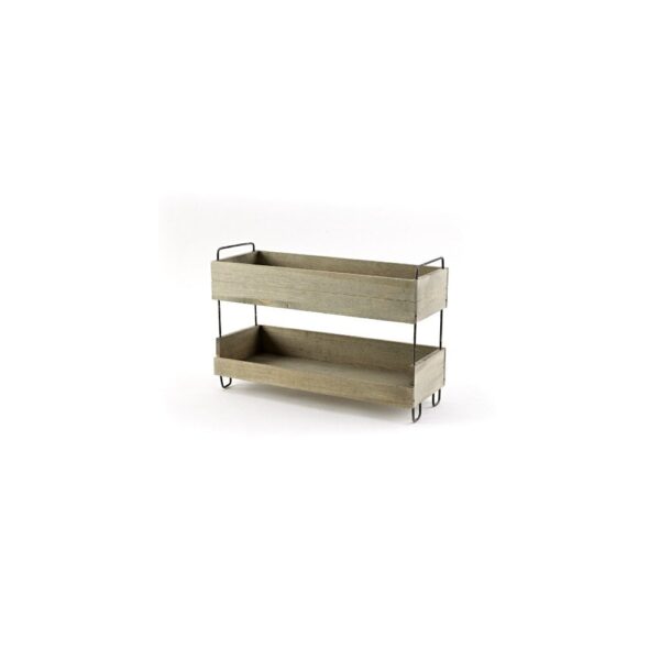 Narrow Tiered Display Stand 40x15x27cm