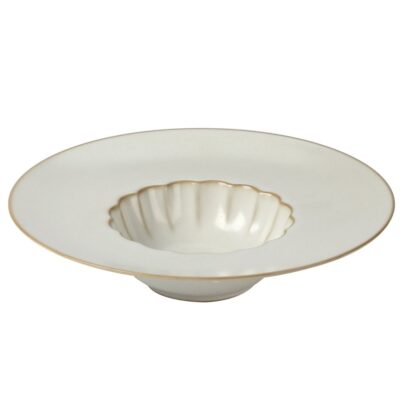 Pitch Rim Soup Plate 235mm - Cream
