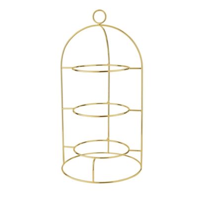Plate Stand 3 Tier - Elite PVD Gold