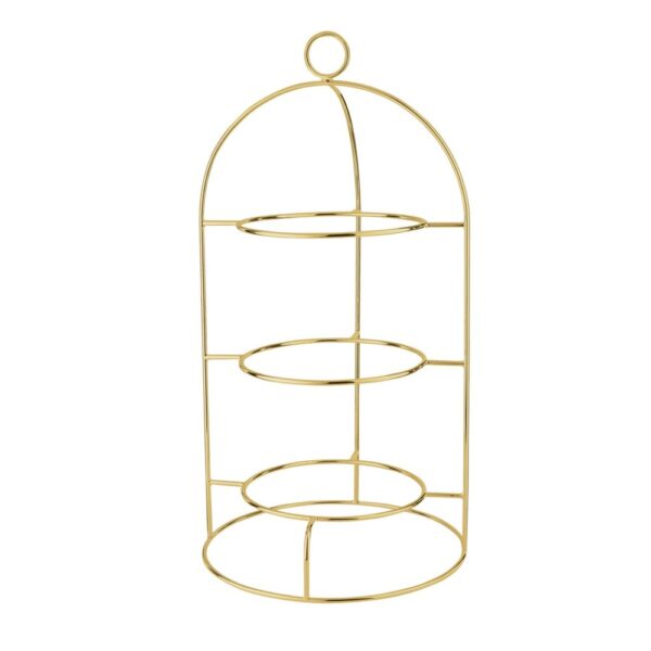Plate Stand 3 Tier - Elite PVD Gold