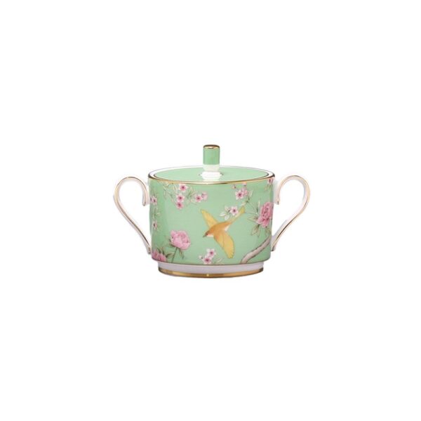 Queens Garden Sugar Bowl - Green
