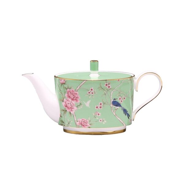 Queens Garden Tea Pot w/cover, Green