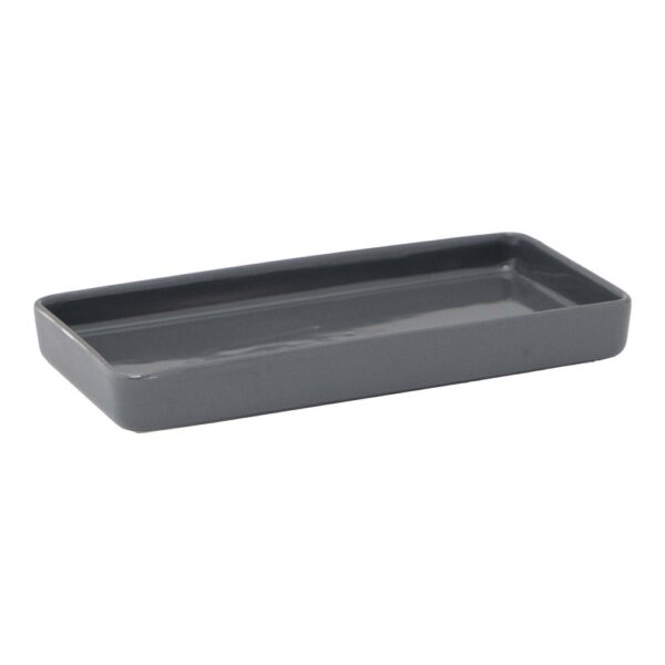 Rect. Bento Plate 18x9x2cm(h) - Grey