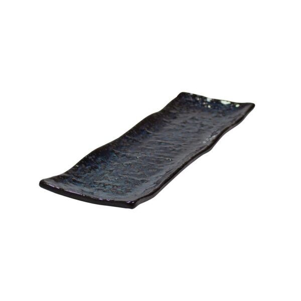 Sakura Elongated Plate 38x12cm - Blue