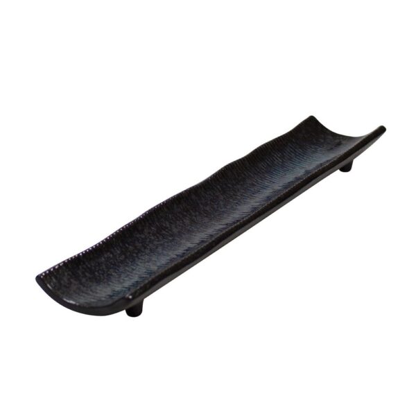 Sakura Elongated Plate 39.5x7.2cm - Blue