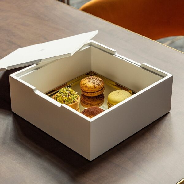 Square Bento Box 20x20cm - White