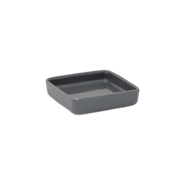 Square Bento Plate 9x9x2cm(h) - Grey