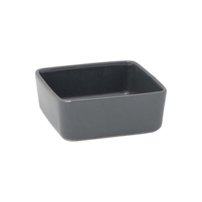 Square Bento Plate 9x9x3.5cm(h) - Grey