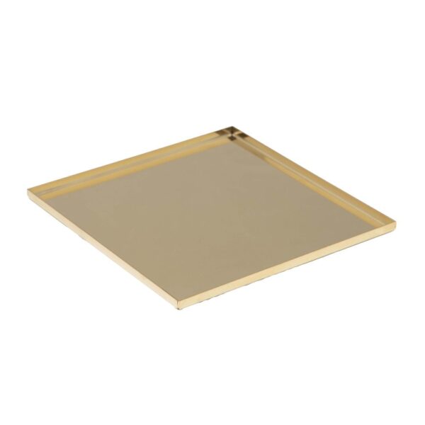 Square Bento Tray 18x18cm - Gold