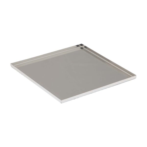 Square Bento Tray 18x18cm - Steel