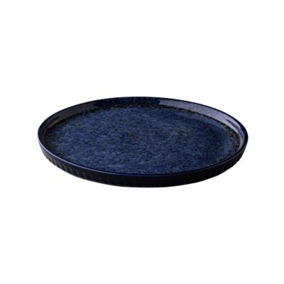 Plate 26.5cm w/raised edges - Stoneblue