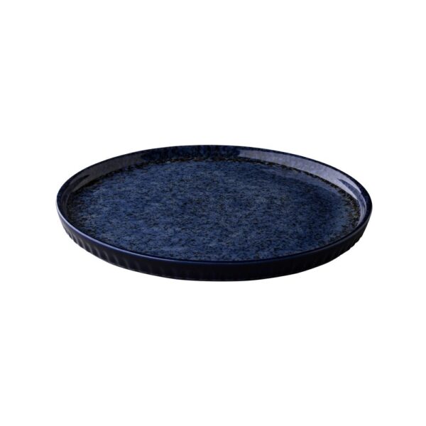 Plate 26.5cm w/raised edges - Stoneblue