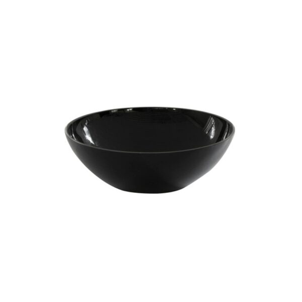Tilt Black Glass Bowl 21.5x7cm(h)-Small