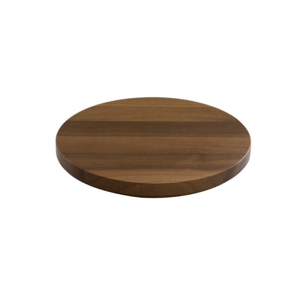 Tilt Walnut Round Plinth 21.8cm