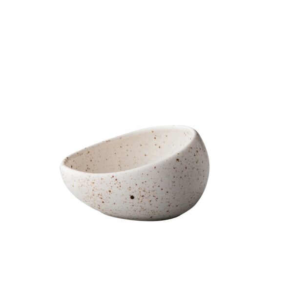 Tinto Angled Sauce Bowl 10cm -Matt White
