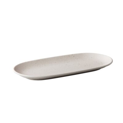 Tinto Oval Plate 30x15cm - Matt White