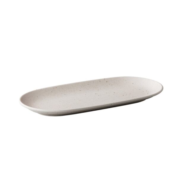 Tinto Oval Plate 30x15cm - Matt White