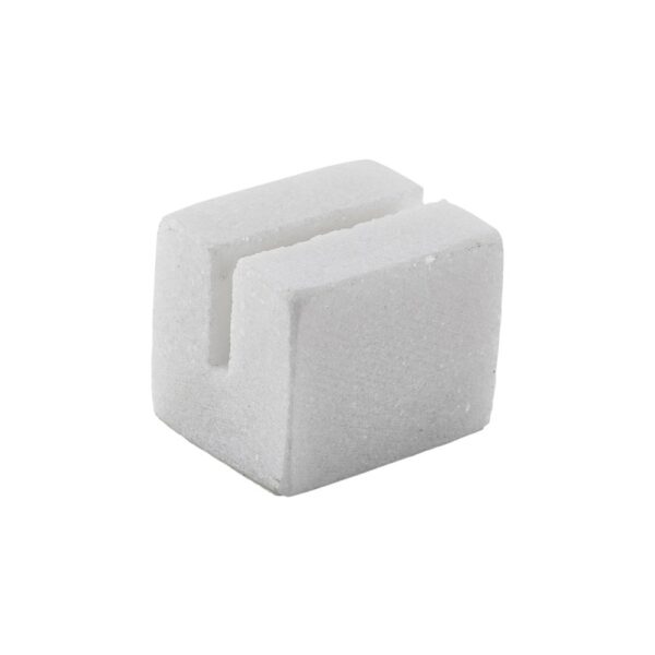 White Marble Cube Sign Holder 3x2.5cm