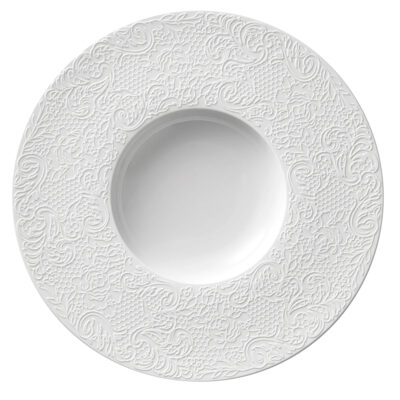 L'Couture Shallow Bowl 30cm - White