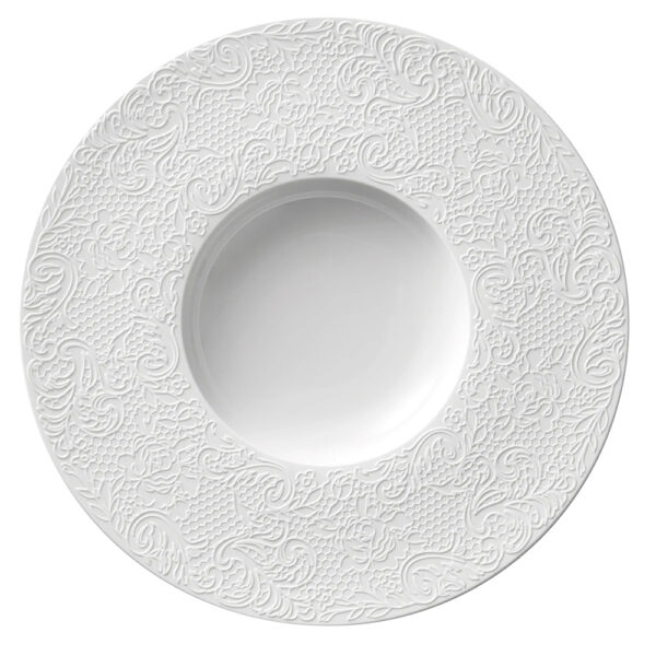 L'Couture Shallow Bowl 30cm - White