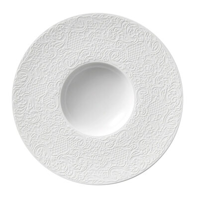 L'Couture Shallow Bowl 28cm - White