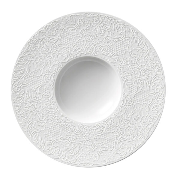 L'Couture Shallow Bowl 28cm - White