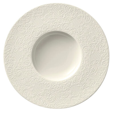 L'Couture Shallow Bowl 30cm - Ivory