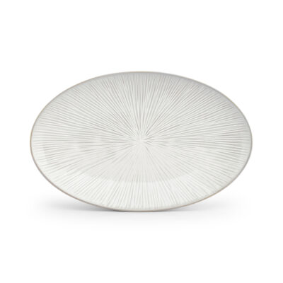 Halo Cloud Serving Dish 40x25.5cm - Grey/White