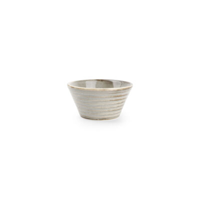 Conical Bowl 8x4cm(h) - Grey Line