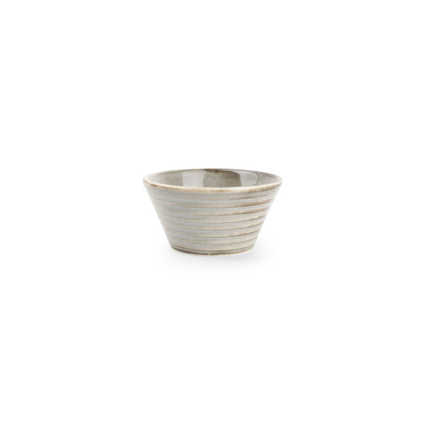 Conical Bowl 8x4cm(h) - Grey Line