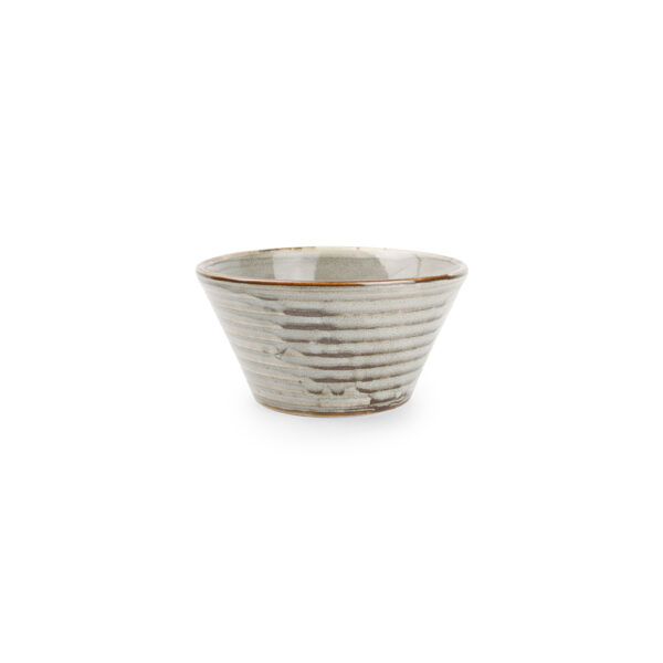 Conical Bowl 10x5cm(h) - Grey Line