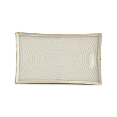 Rect. Plate 30x17cm - Grey Line