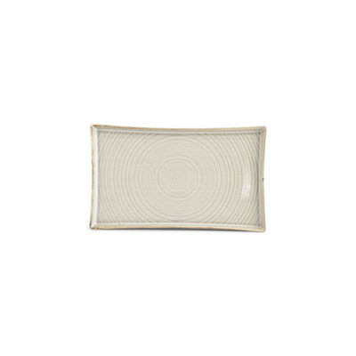 Rect. Plate 22x12cm - Grey Line