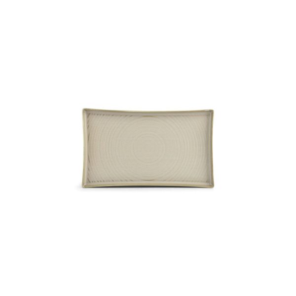 Rect. Plate 22x12cm - Green Line