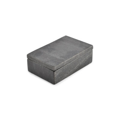 Pura Serving Box 15x10x5cm(h) - Marble Black