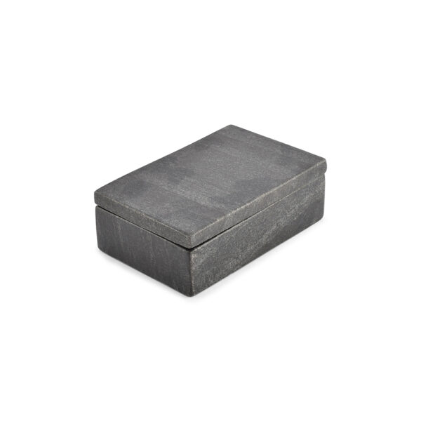 Pura Serving Box 15x10x5cm(h) - Marble Black