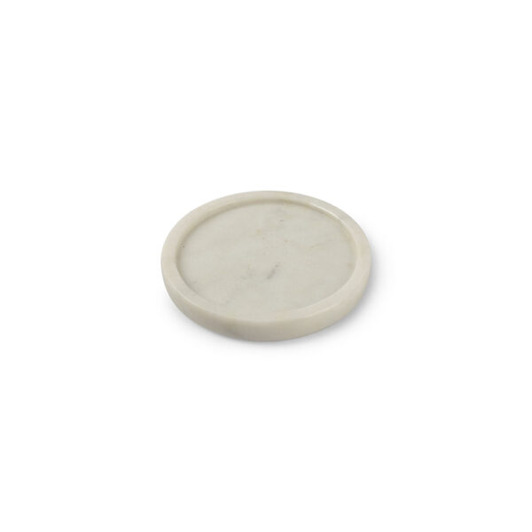 Pura Butter Dish 9.5x1cm(h) - Marble White