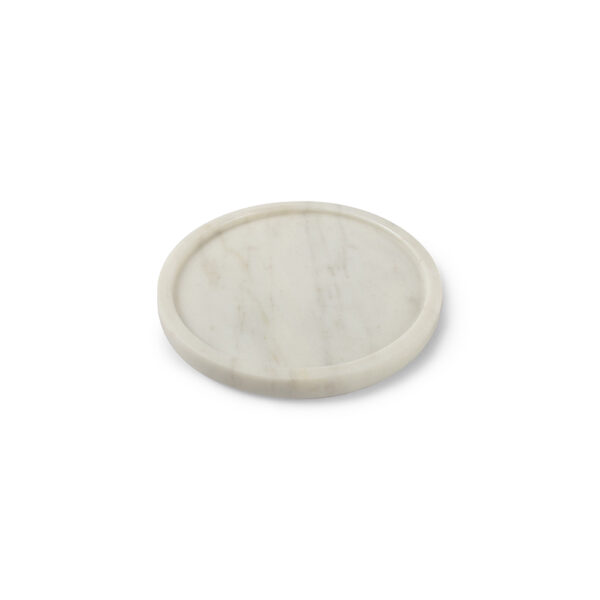 Pura Butter Dish 12.5x1cm(h) - Marble White