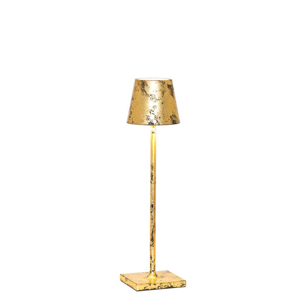 Poldina Micro Black Gold Leaf Lamp