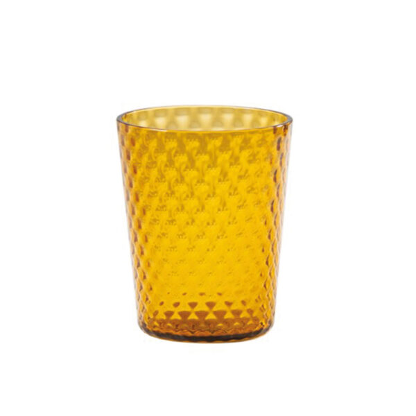 Veneziano Glass Tumbler - Amber