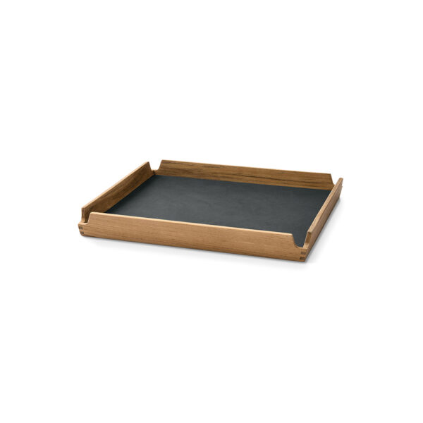 Teak Tray Airy 30x30x3.5cm(h) - Nupo Anthracite