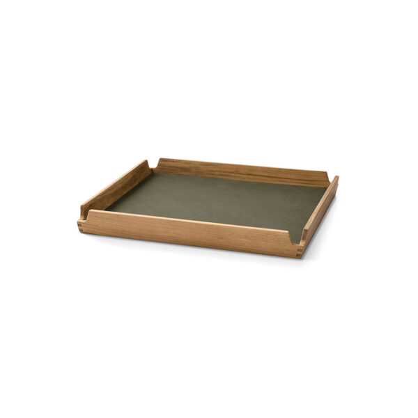 Teak Tray Airy 30x30x3.5cm(h) - Nupo Army Green