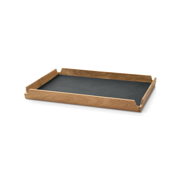 Teak Tray Airy 36.6x28.6x3.5cm(h) - Nupo Anthracite