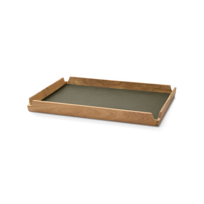 Teak Tray Airy 36.6x28.6x3.5cm(h) - Nupo Army Green