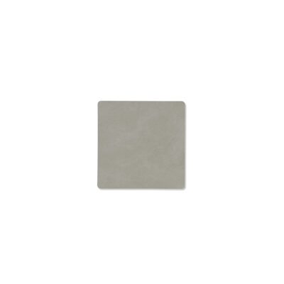 Square Glass Mat 10x10cm - Light Grey