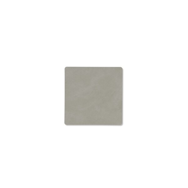 Square Glass Mat 10x10cm - Light Grey