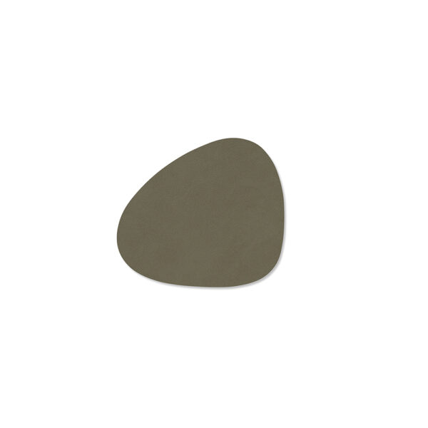 Curve Glass Mat 11x13cm - Army Green